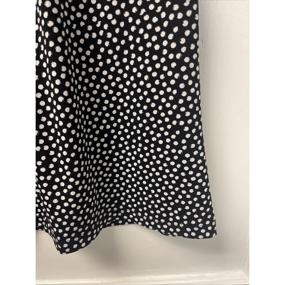 Women's Banana Republic Size Small Black-And-White Polkadot Keyhole Back Tank - Picture 5 of 9